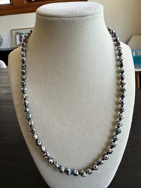 African Gemstone Beaded Necklace